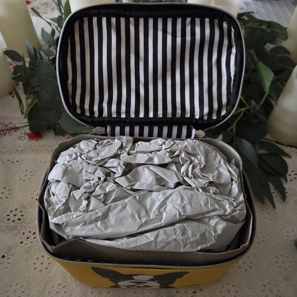 Marc Tetro Yellow Cosmetic Bag with Dog Design - Picture 4 of 4